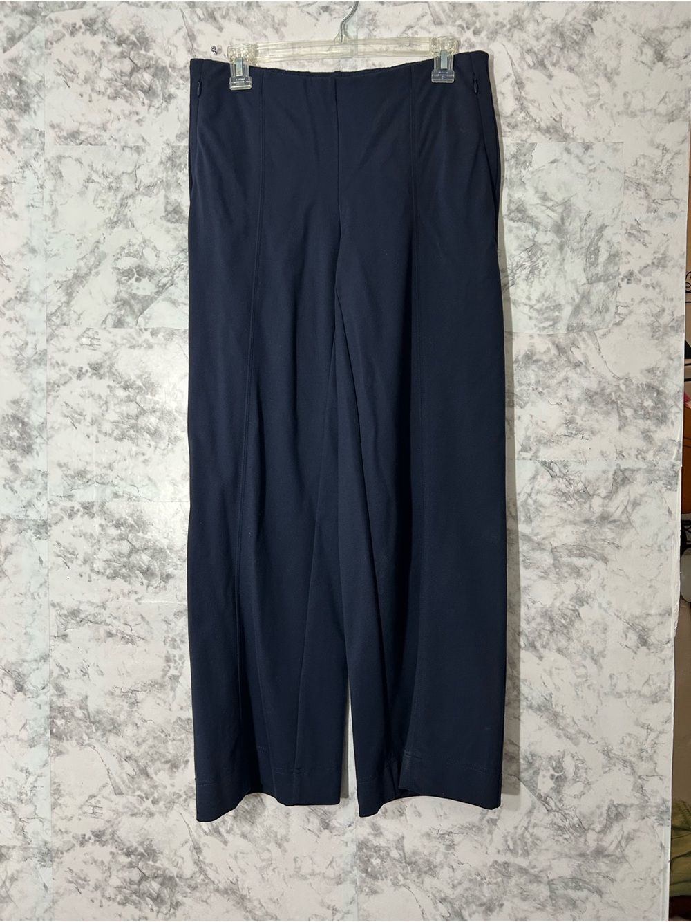 J. Jill Navy Wide-Leg Trousers